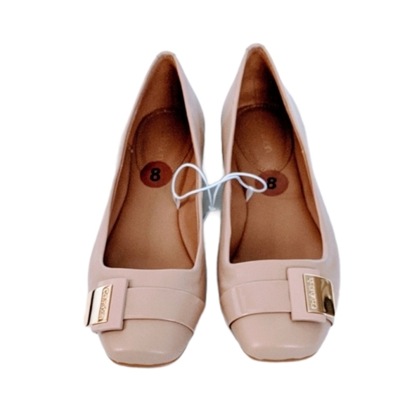 Calvin Klein Shoes - Calvin klein Taupe Square-Toe Flats
